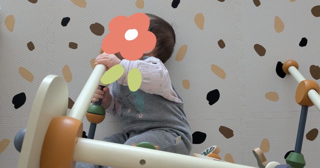 生後6ヵ月。自由自在に動き、何でも口に入れる